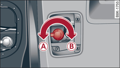 Diagram: Bulb holder with a bayonet fastener